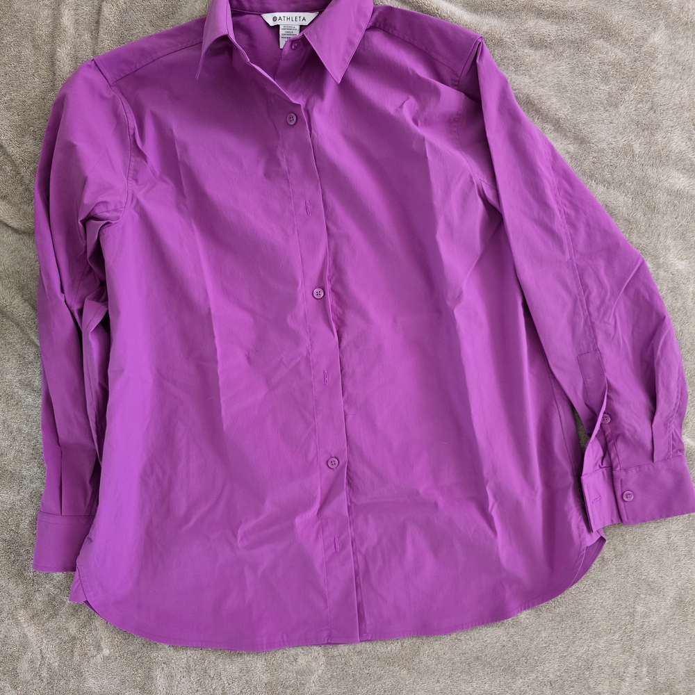 Athleta Vibrant Purple Shirt